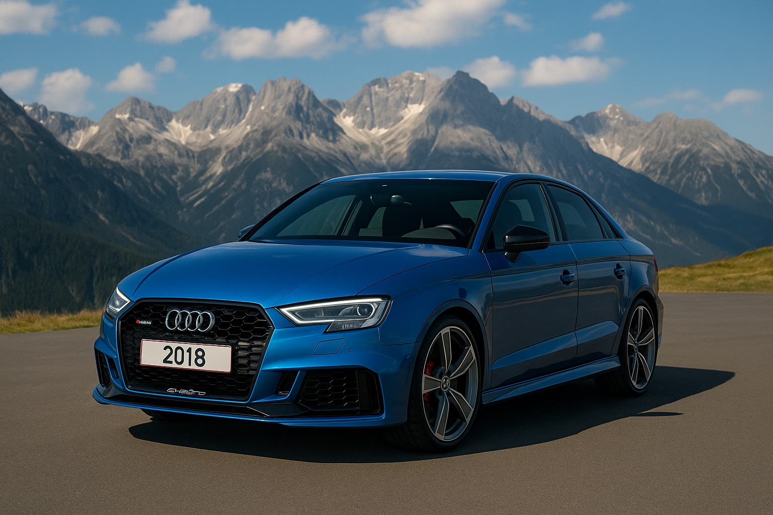 2018 Blue Audi Rrs3 Saloon